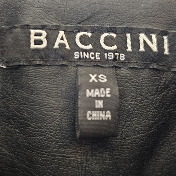 Baccini | Studded Leather Jacket | Size: Extra Small - Picture 4 of 8